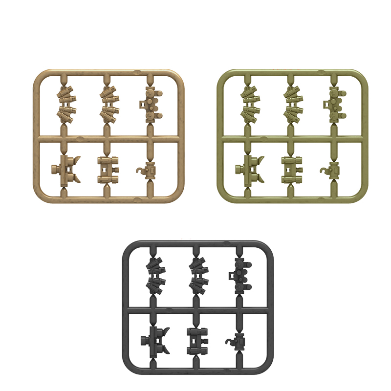 Heavy Equipment Battery - 10pcs/lot Military Assembly Building Blocks Figurine