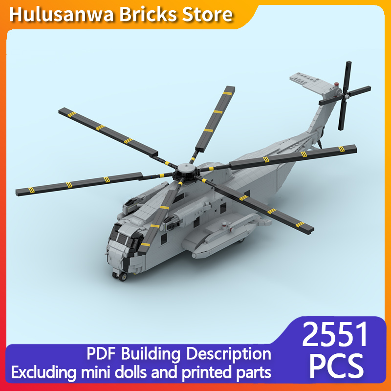 Heavy Equipment Battery - CH-53D Heavy Helicopter Model MOC Building