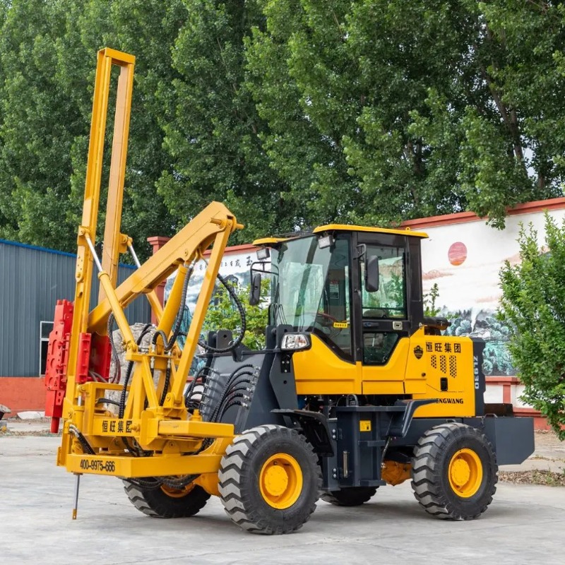Heavy Equipment Construction - Heavy Duty Hydraulic Screw Pile Driver