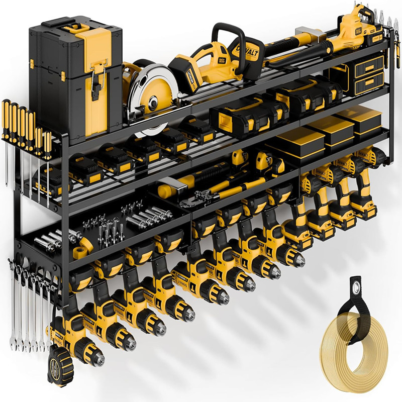 Heavy Equipment Battery - Large Power Tool Organizer Wall Mount