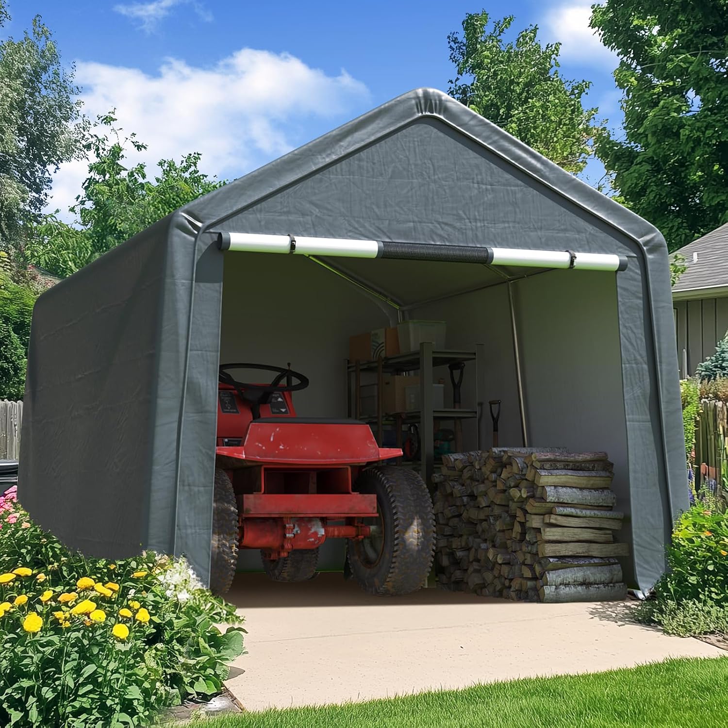 Heavy Equipment Yard - Large Outdoor Storage Shed Multi Use