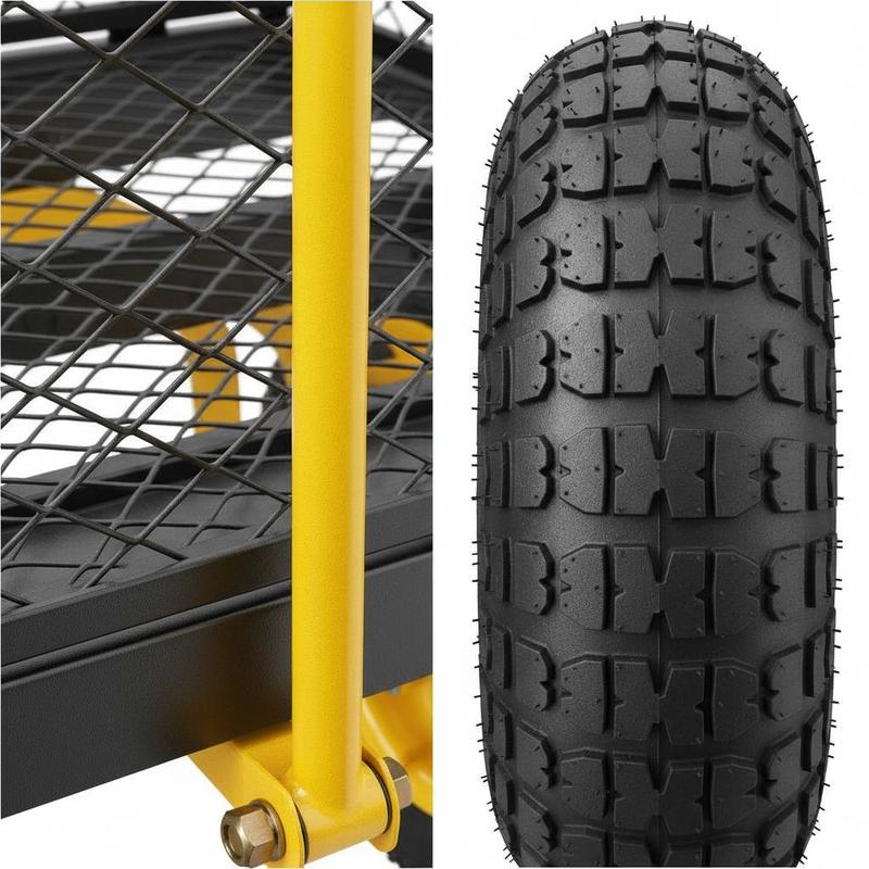 Steel Garden Cart 900 Lbs For  - Heavy Equipment Yard review and price