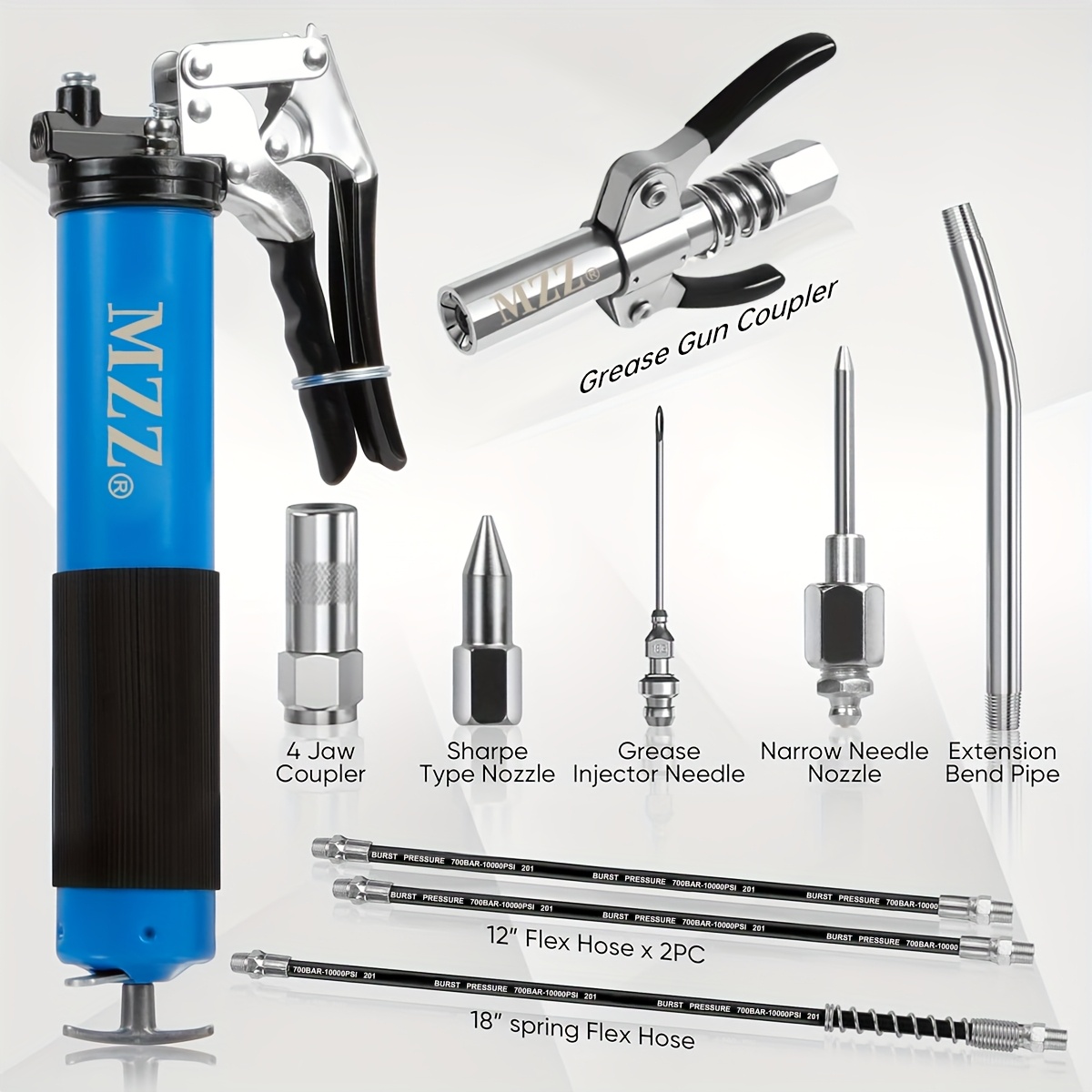 Grease Gun, 7000 PSI Heavy Dut - Grease For Heavy Equipment review and price