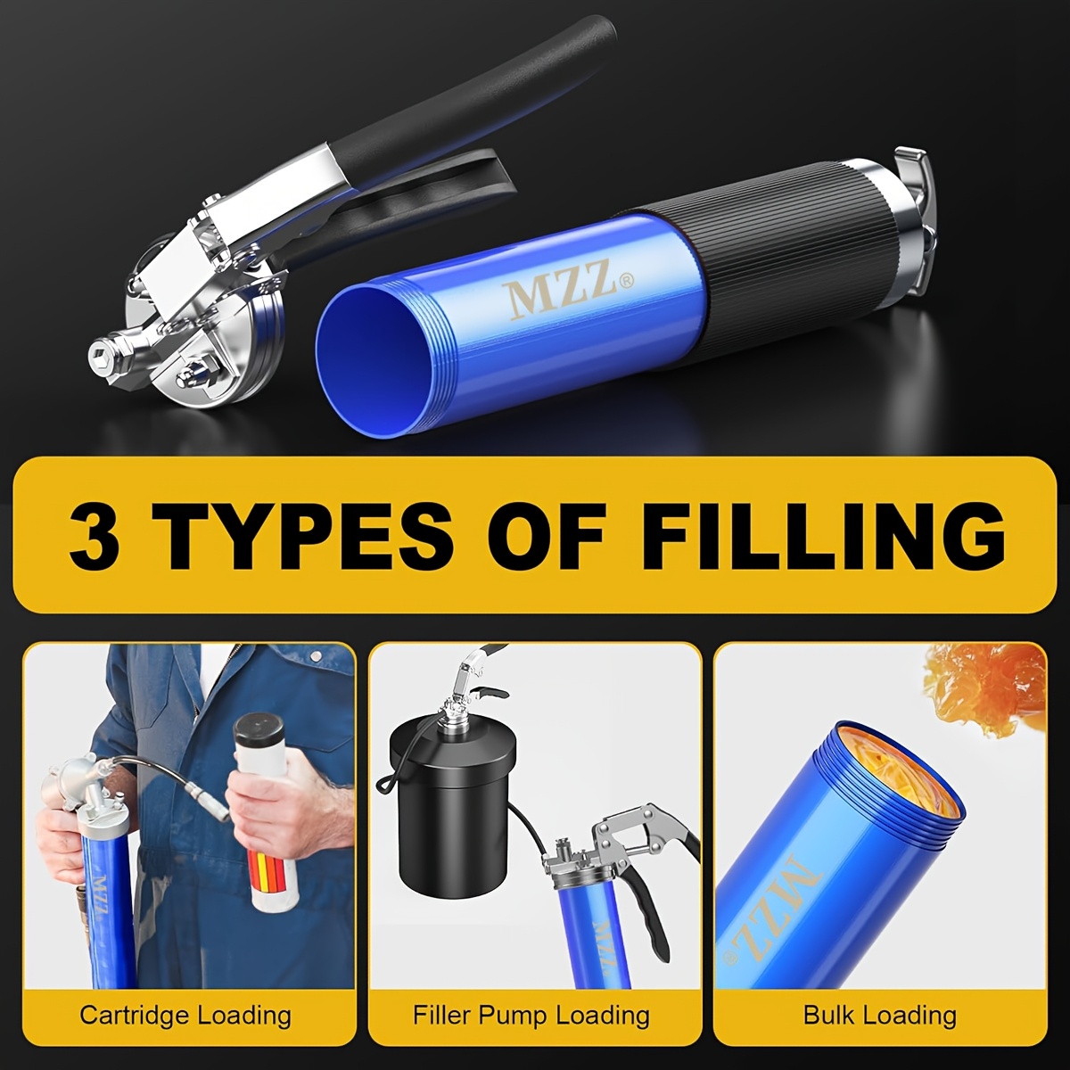 Grease Gun, 7000 PSI Heavy Dut - Grease For Heavy Equipment review and price