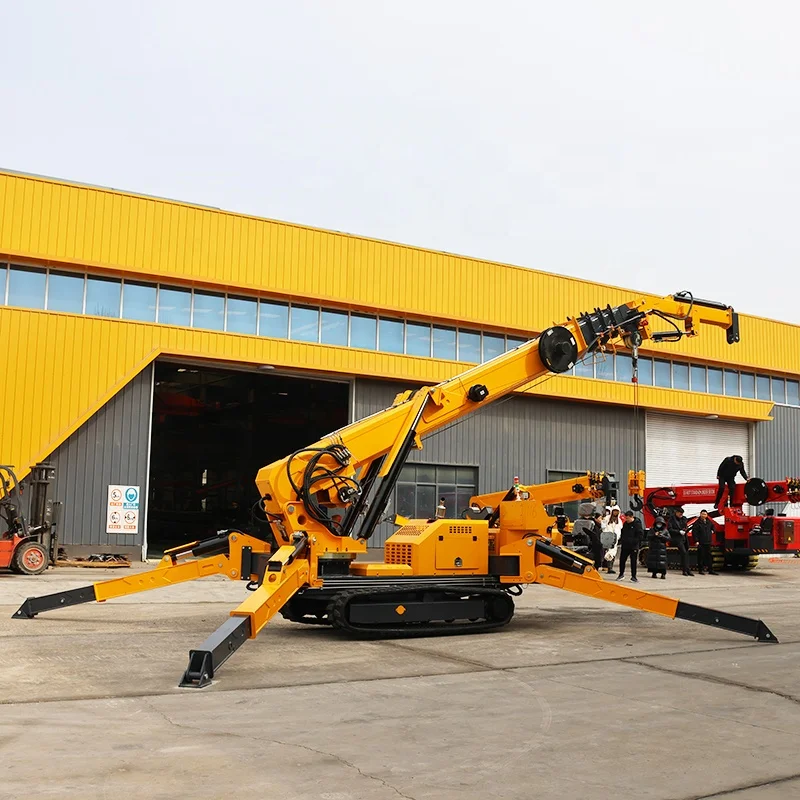 Small Mobile Spider Crane 5 To - Heavy Equipment Crane review and price
