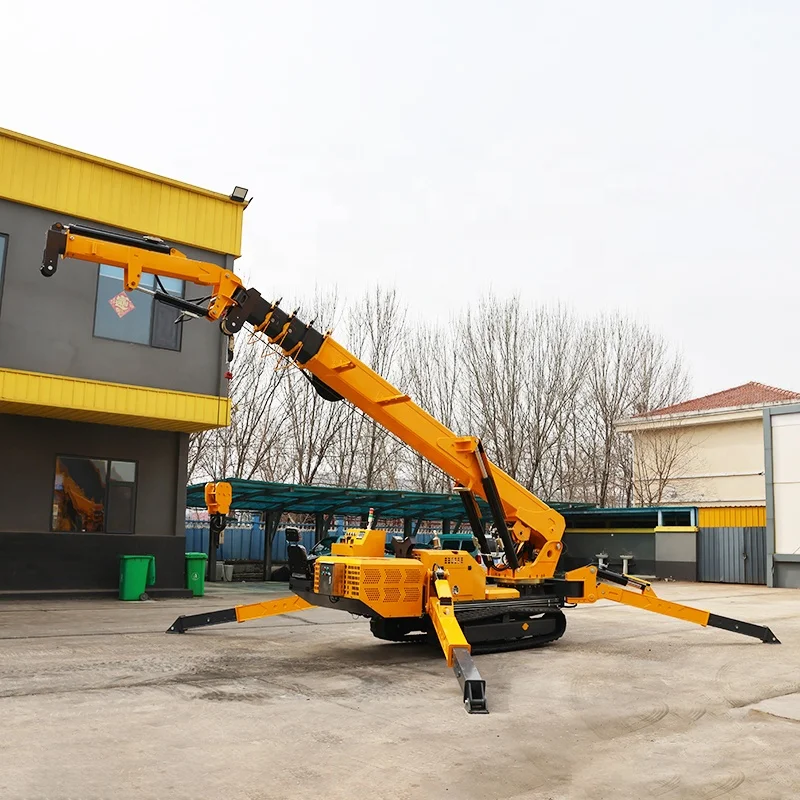 Small Mobile Spider Crane 5 To - Heavy Equipment Crane review and price