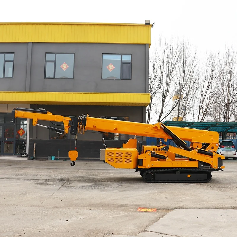 Small Mobile Spider Crane 5 To - Heavy Equipment Crane review and price