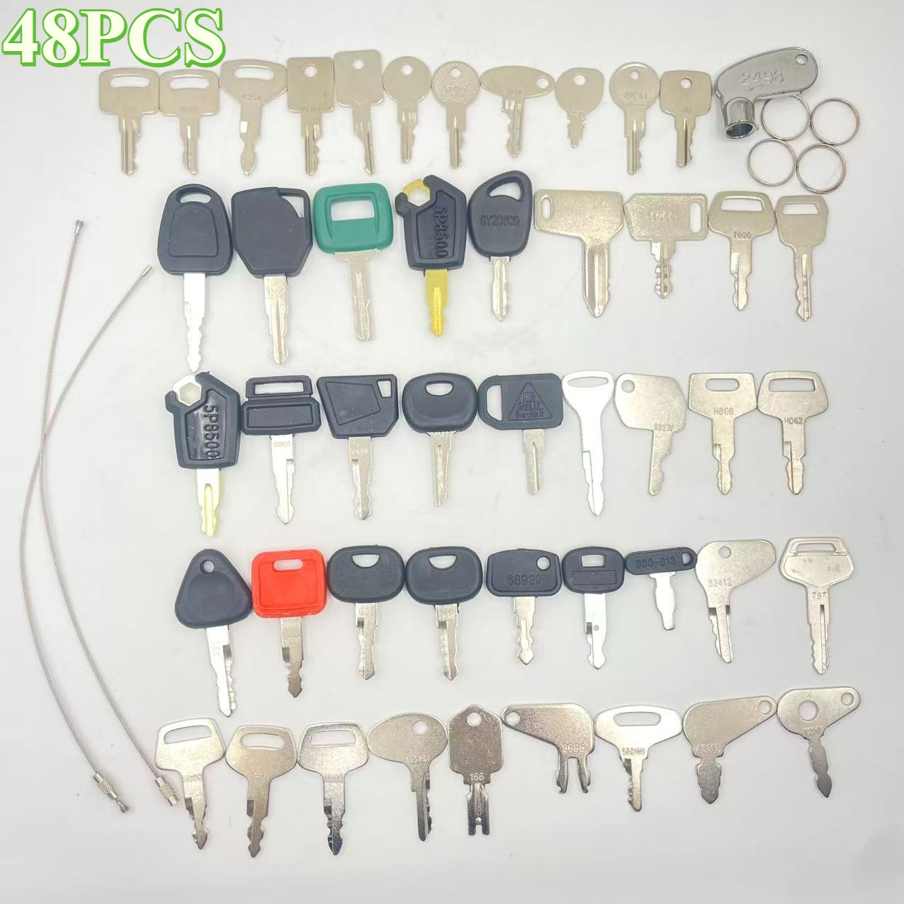48PCS Heavy Equipment Keys Set - Heavy Equipment Key Set review and price