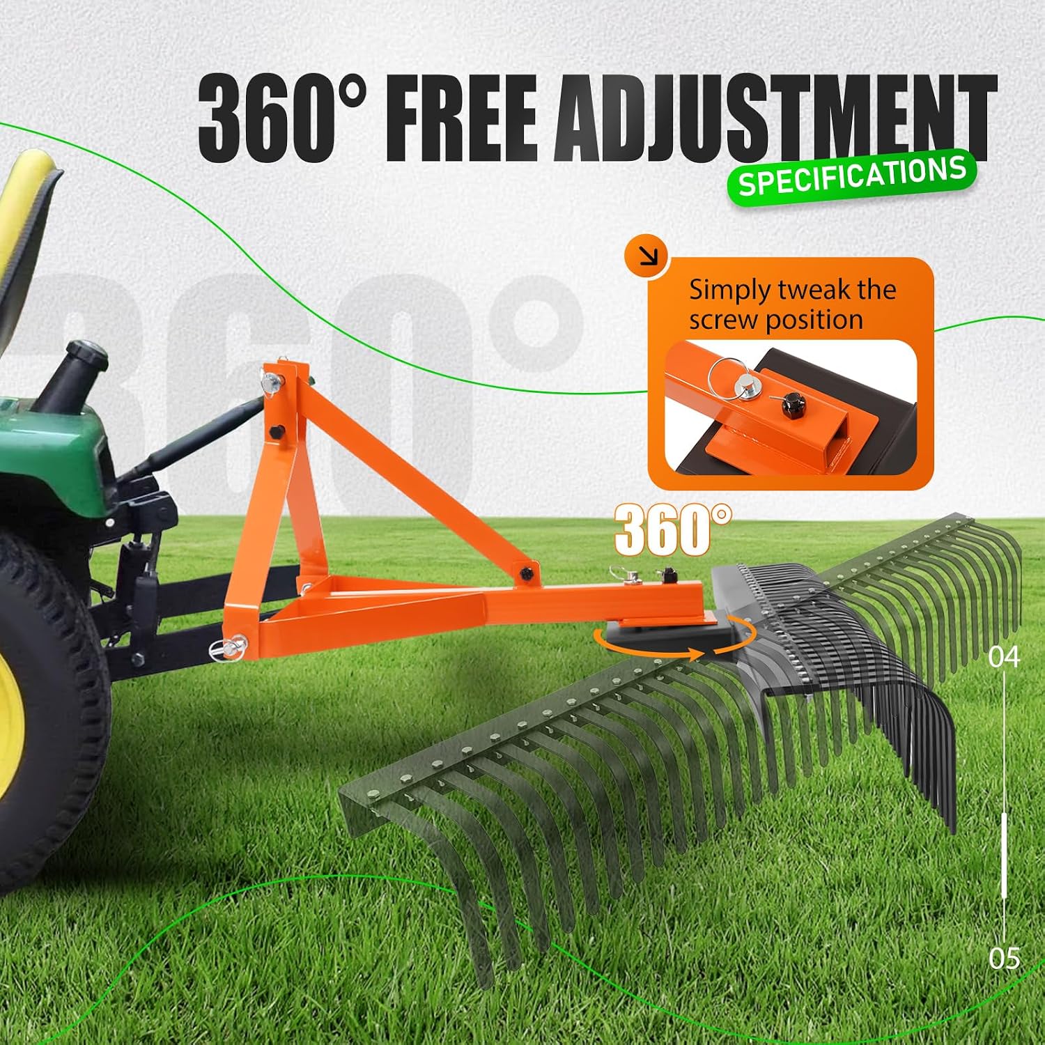 Landscape Rake Tow Behind Gard - Heavy Equipment Landscaping review and price
