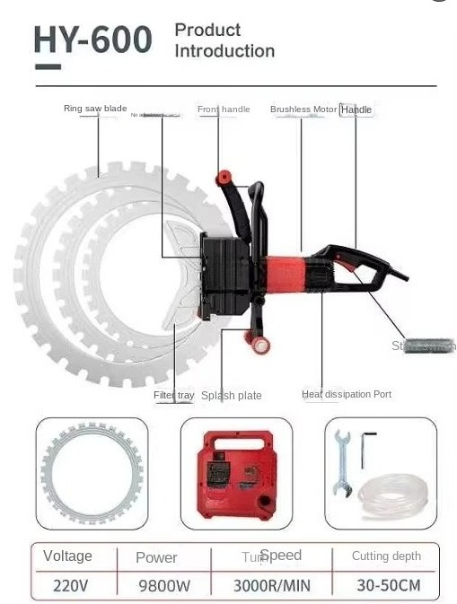 High Frequency Dust-Free Circu - Electric Concrete Cutter review and price