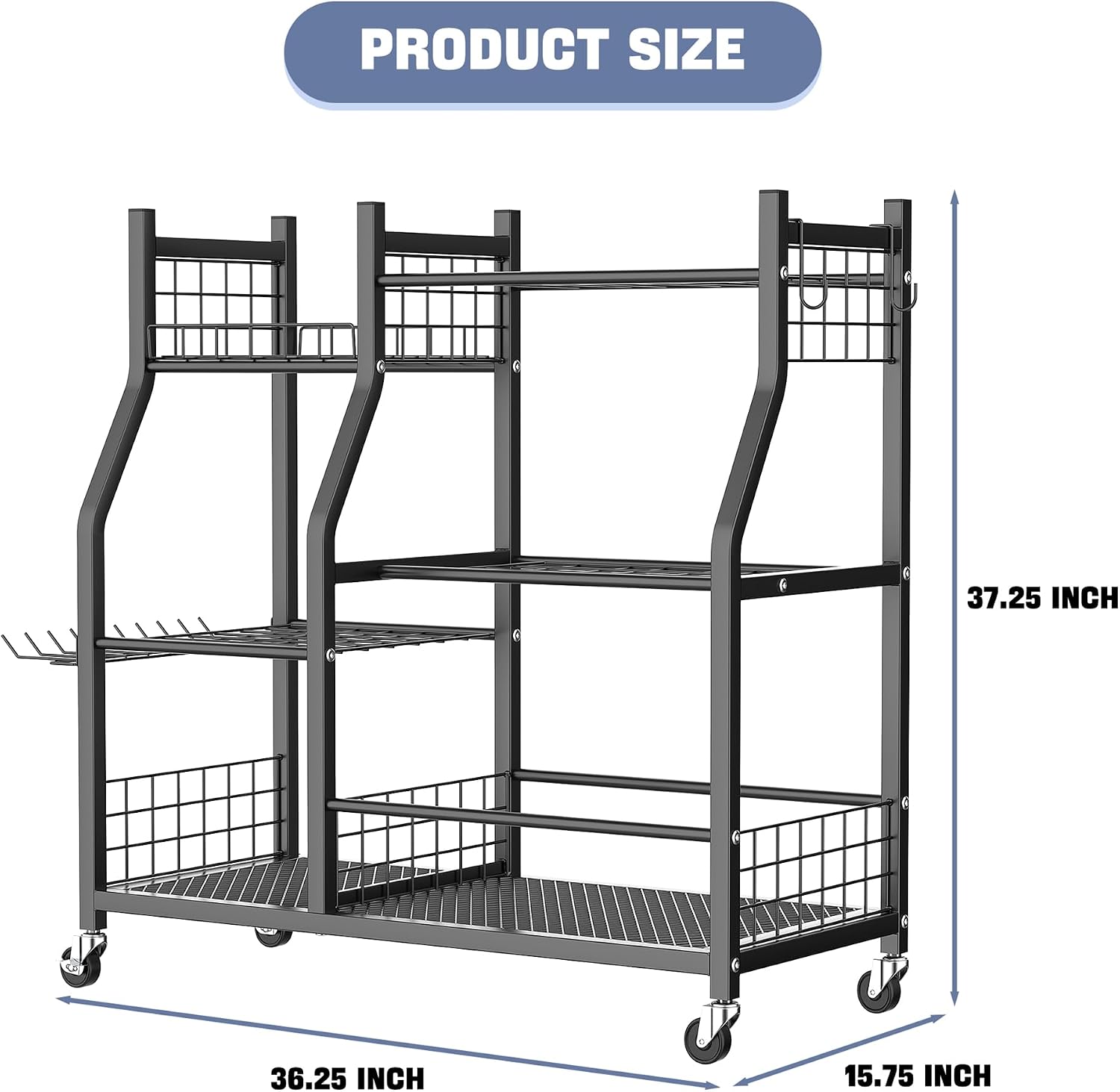 Garden Tool Organizer Rack Wit - Heavy Equipment Yard review and price