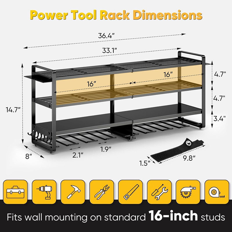 Large Power Tool Organizer Wal - Heavy Equipment Battery review and price