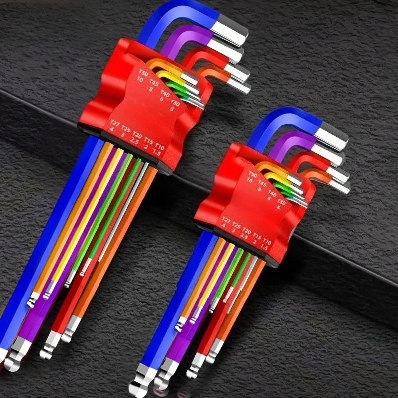 9pcs Industrial Hex Key Set, B - Heavy Equipment Key Set review and price