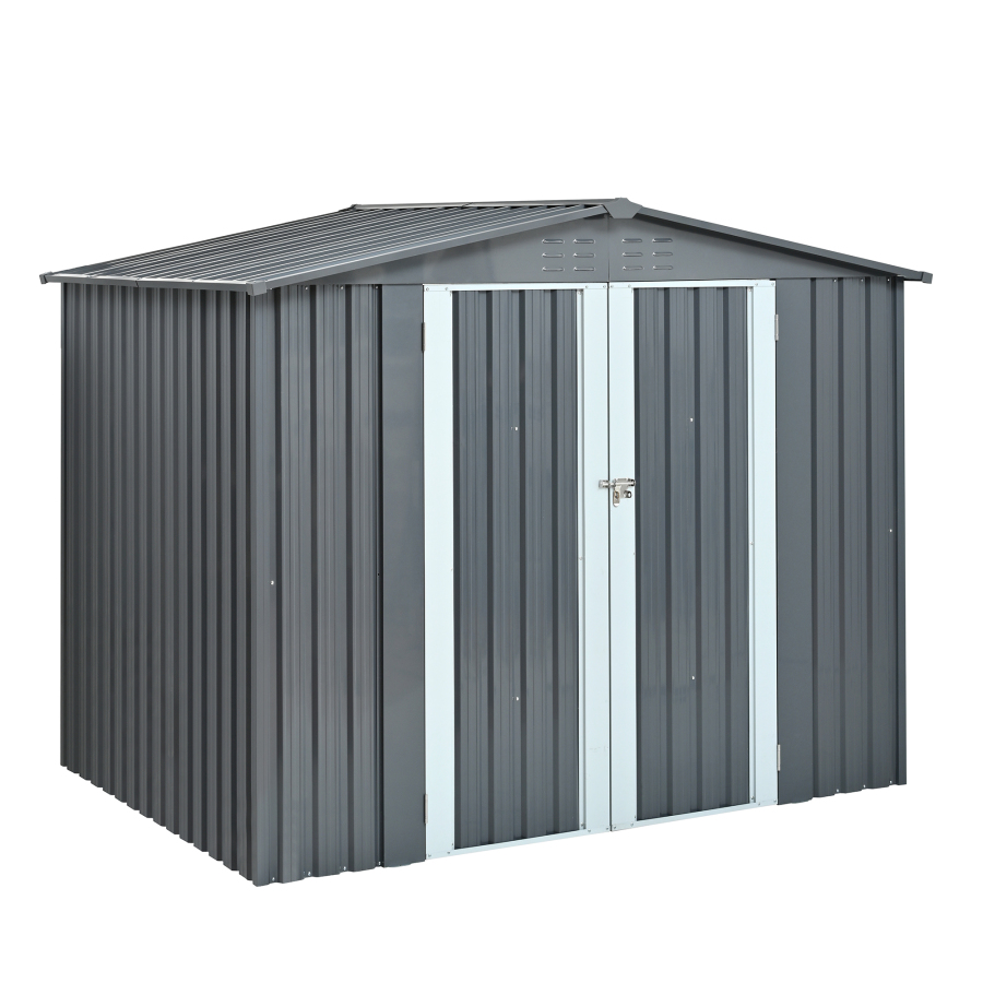 Metal Storage Shed with Double - Heavy Equipment Yard review and price