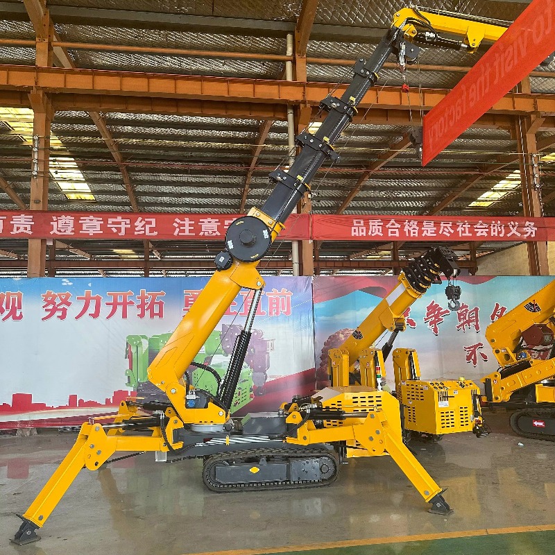Compact Mini Spider Crane Hydr - Heavy Equipment Crane review and price