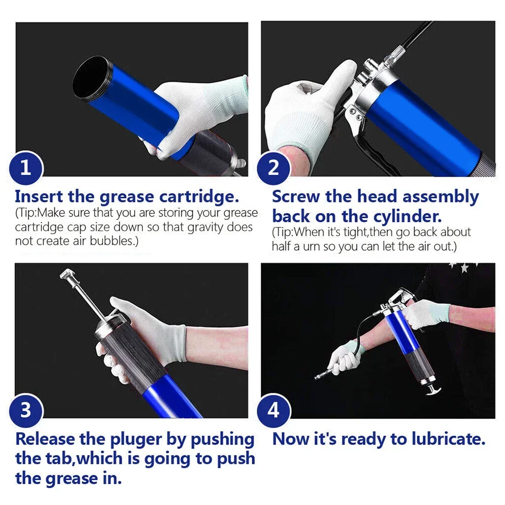7000PSI Oil Grease Gun Kit Man - Grease For Heavy Equipment review and price