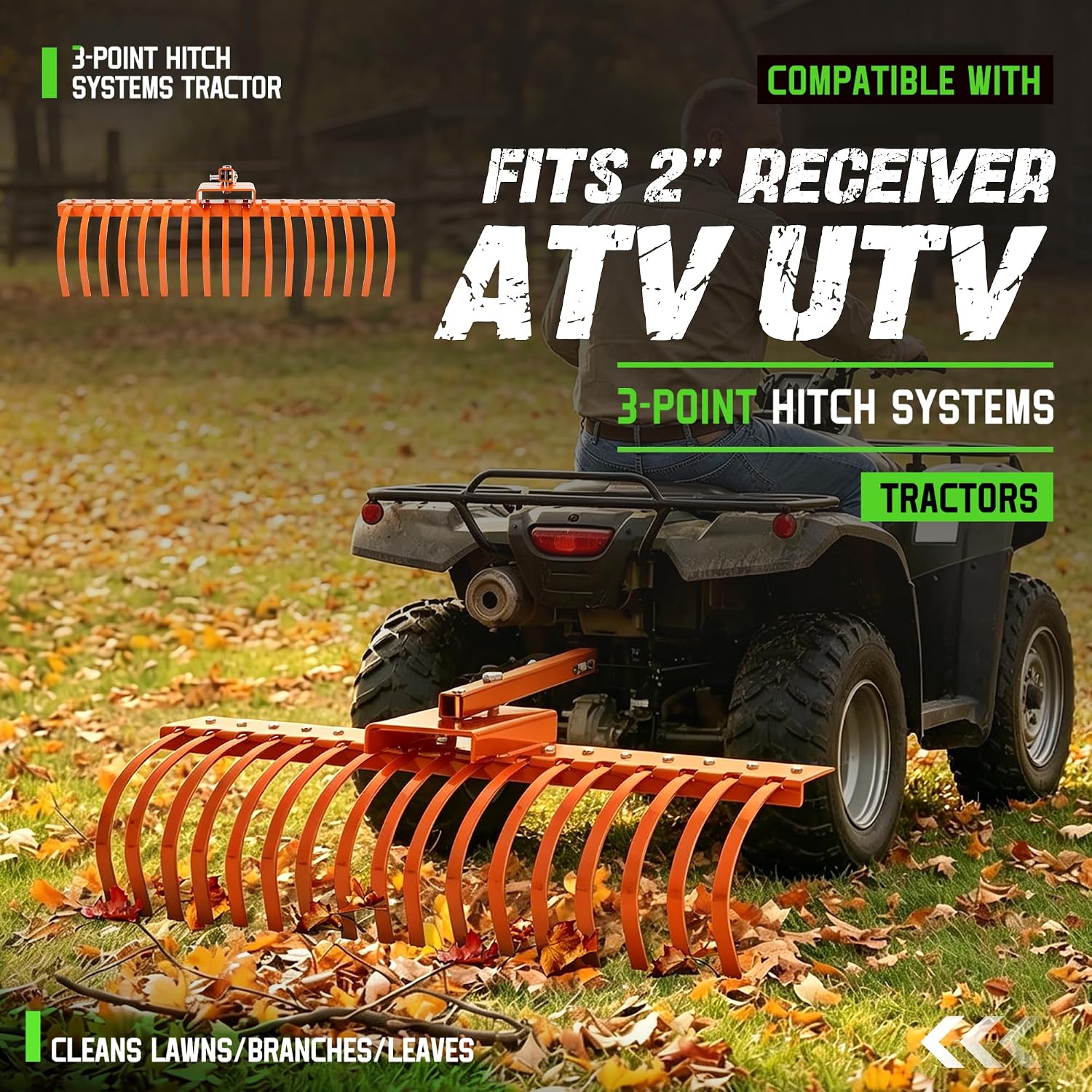 Landscape Rake Tow Behind Gard - Heavy Equipment Landscaping review and price