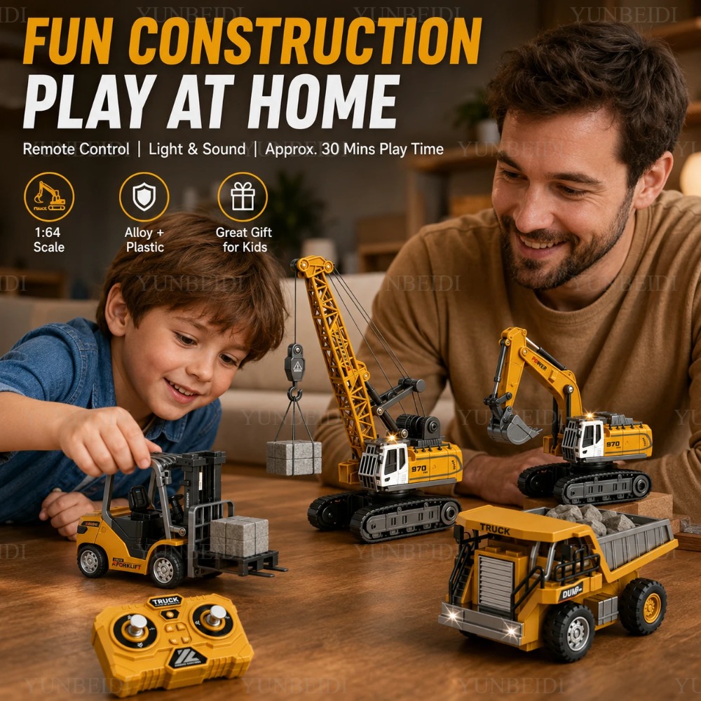 Remote Control Mini Alloy Car  - Heavy Equipment Crane review and price