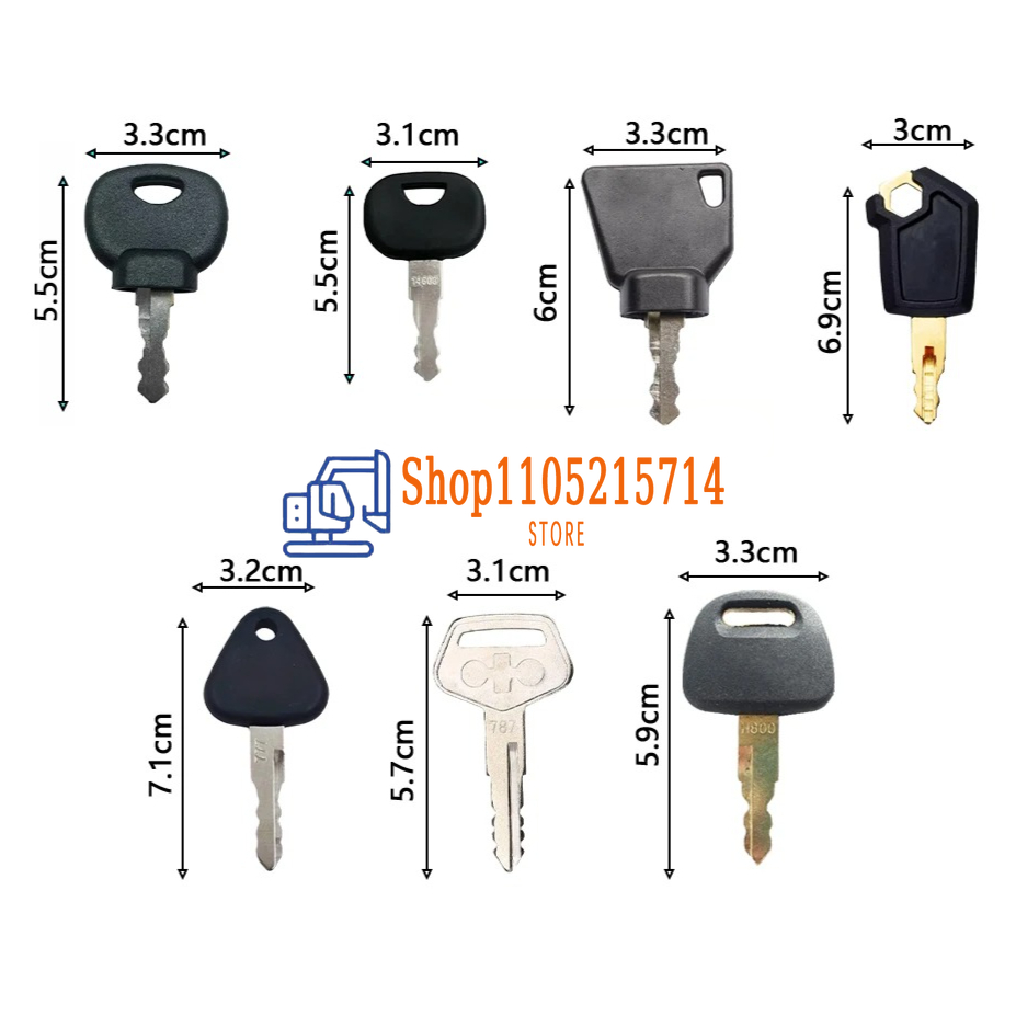 7PCS Heavy Equipment Construct - Heavy Equipment Key Set review and price